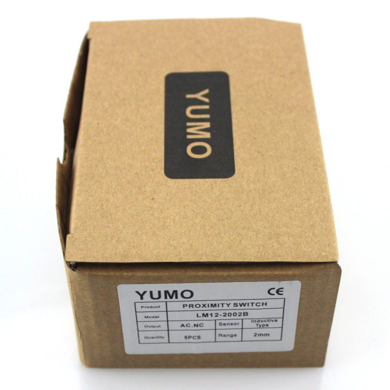 Yumo Lm12-2002b Sensing Range 2mm Flush SCR Nc 90-250VAC M12 Cylinder Inductive Proximity Switch