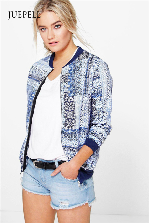 Print Bomber Women Jacket