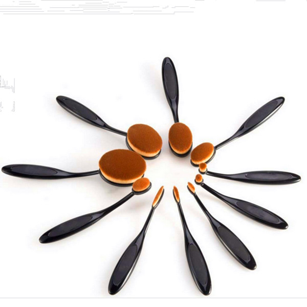 10PCS Eye Blending Cosmetic Brush Wholesale Oval Makeup Brush