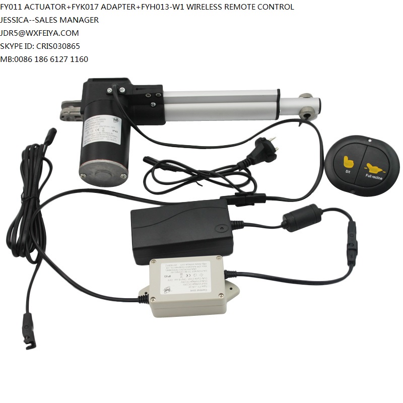 Electric DC Linear Actuator for TV Lift 450mm Stroke 1500n