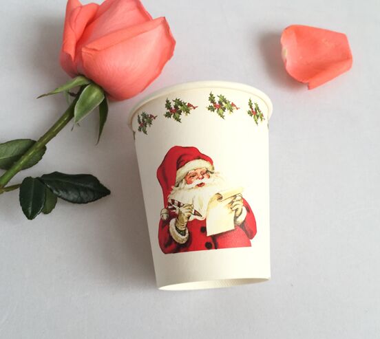 8oz Christmas Party Hot Paper Cup