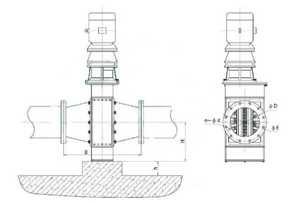 Pipe Type Grinder Channel Waste Water Grinder Screen