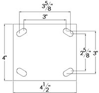 Heavy Duty Top Fixed Plate Industrial Casters