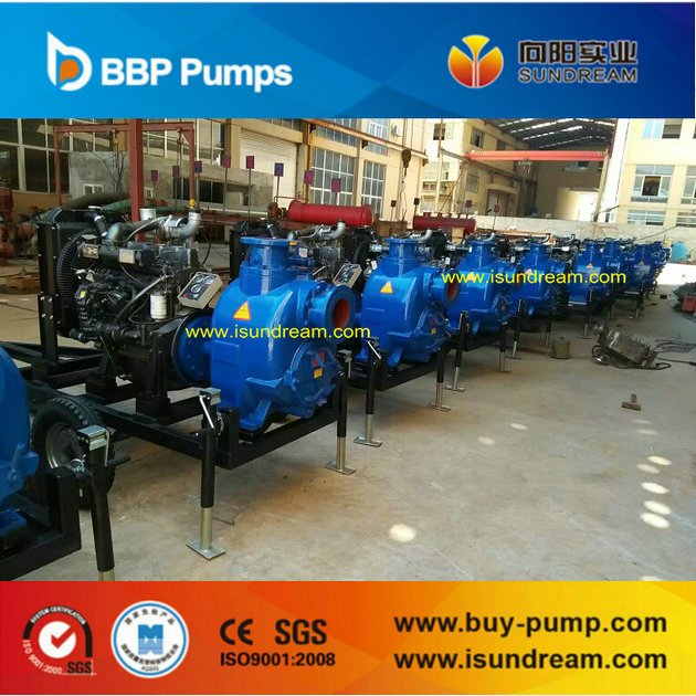 Diesel Engine and Electric Self Priming Sewage Centrifugal Water Pump