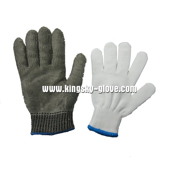 Single Layer Stainless Steel Metal Mesh Cut Resistant Glove (2351)