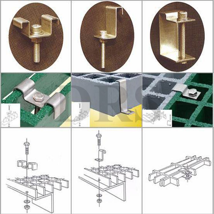 FRP C Clip /Fixed Support/Grating Clips/ Steel Clamps/Structural Shapes