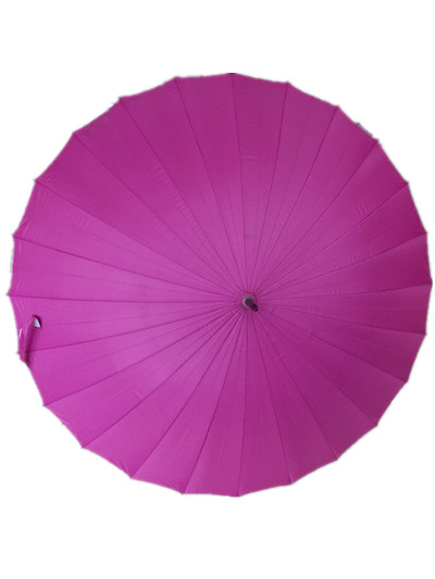 Auto Open 24k Fucsia Pongee Straight Umbrella (JYSU-14)