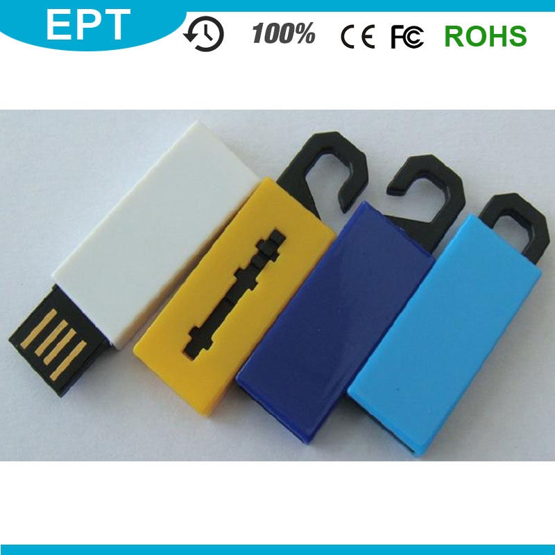 Wholesale ABS Blue Hook Shape USB Flash Pen Drive for Free Sample (TD064)