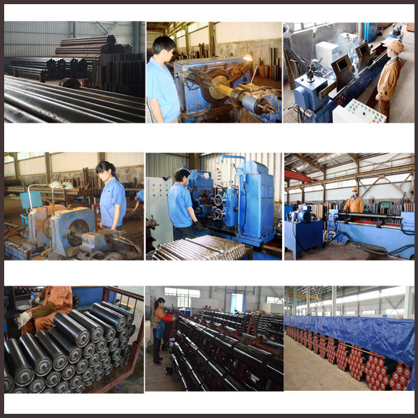 Belt Conveyor Impact Roller / Rubber Roller / Conveyor Roller