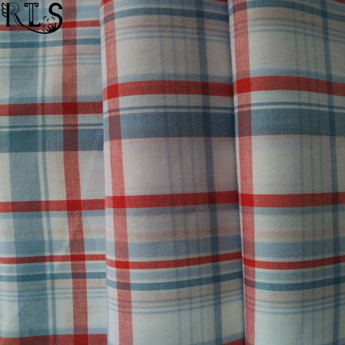 100% Cotton Poplin Woven Yarn Dyed Fabric for Shirts/Dress Rls40-47po