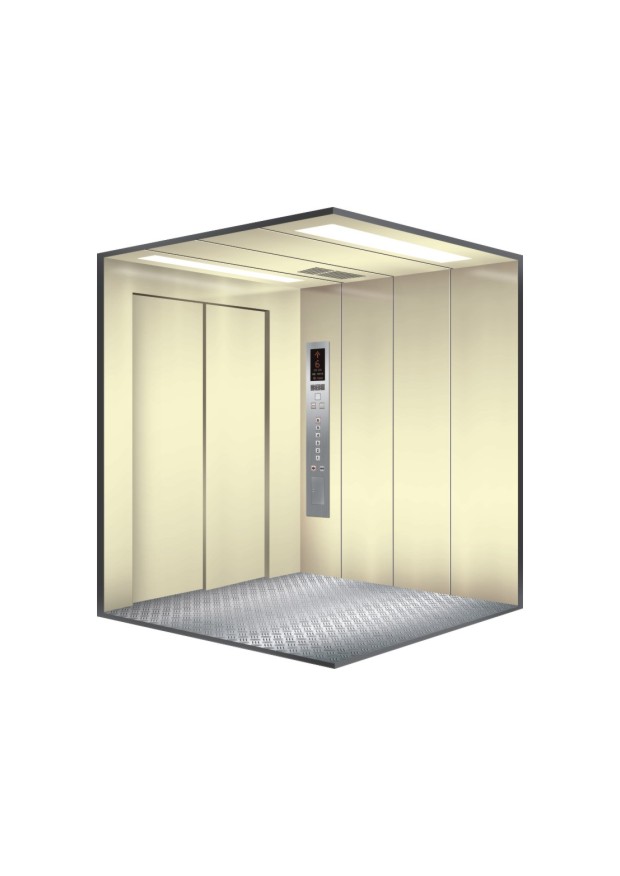 Geared Side Opening Door Goods Elevator with Machine Room