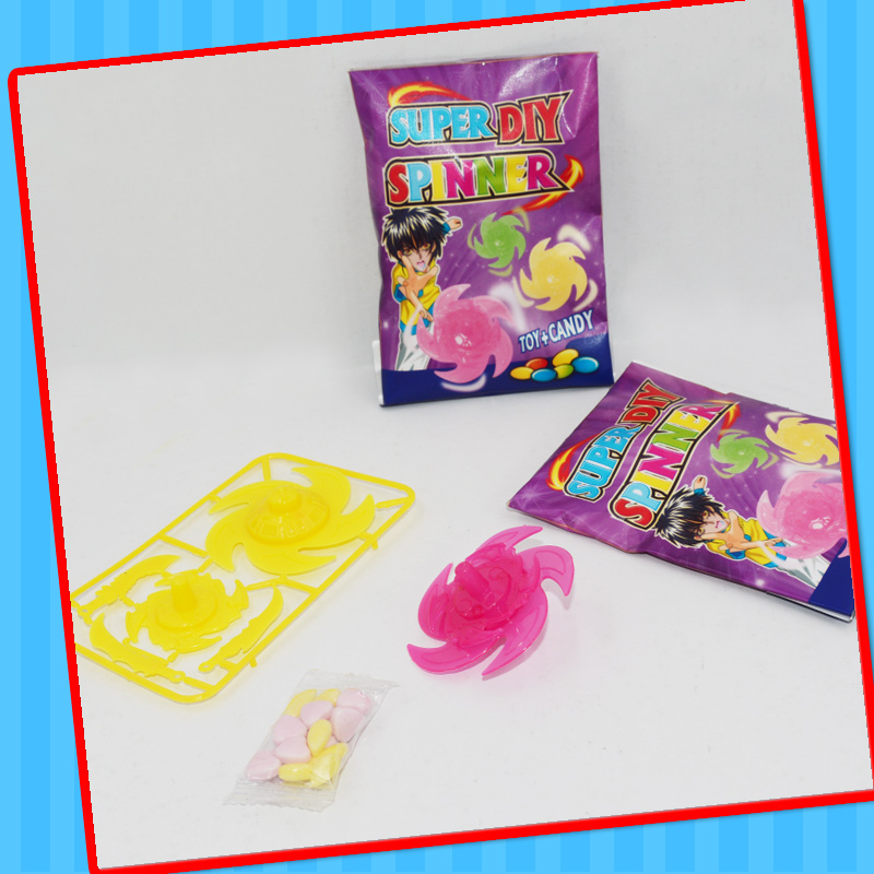 Promotion Gyro Spinning Top Toy with Candy