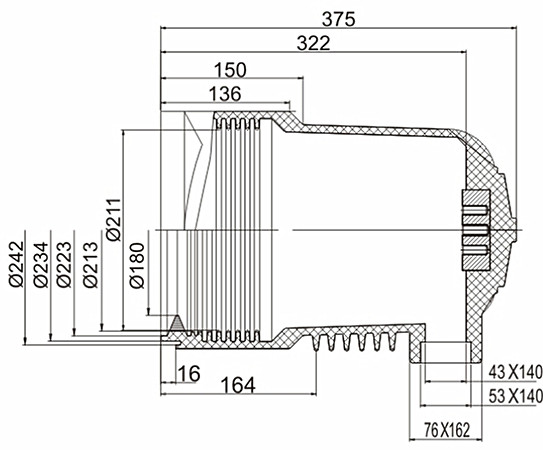 Spout Md24/252