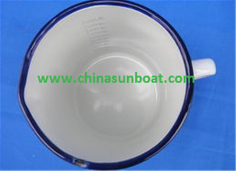 Sunboat Degree Scale Cup Baking Enamel Cup Enamel Milk Cup Tableware Kitchenware/ Kitchen Appliance