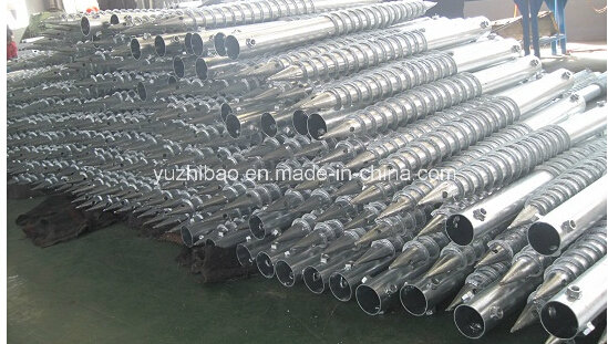 Hot DIP Galvanized Steel Ground Screw Anchor, Ground Screw