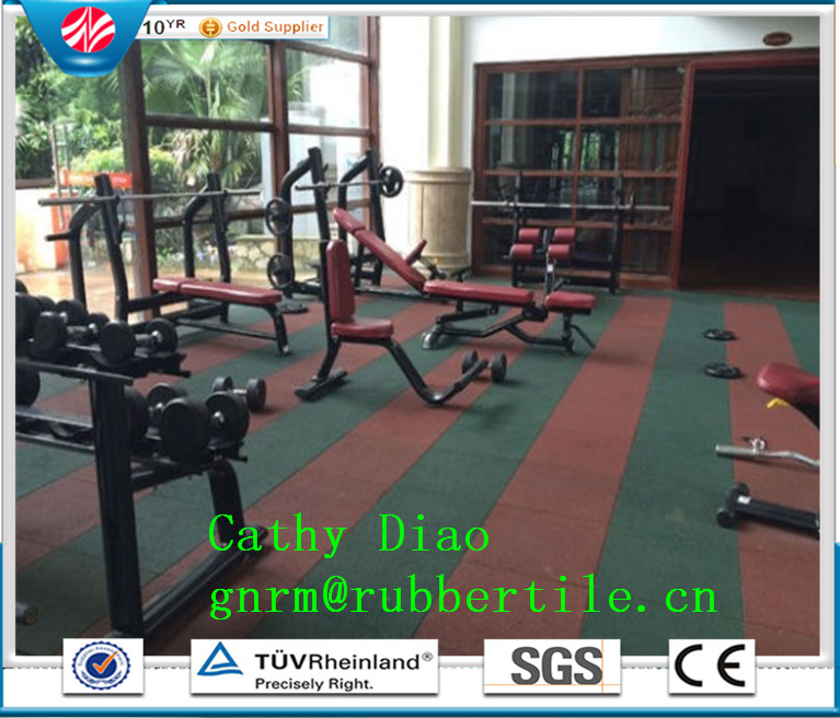 Gym Rubbr Tiles Outdoor Safety Sports Rubber Flooring Tile, Playground Rubber Tiles, Recycle  Rubber  Tile