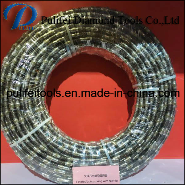 Wet Sintered Plastic Granite Block Cutting Wire Saw