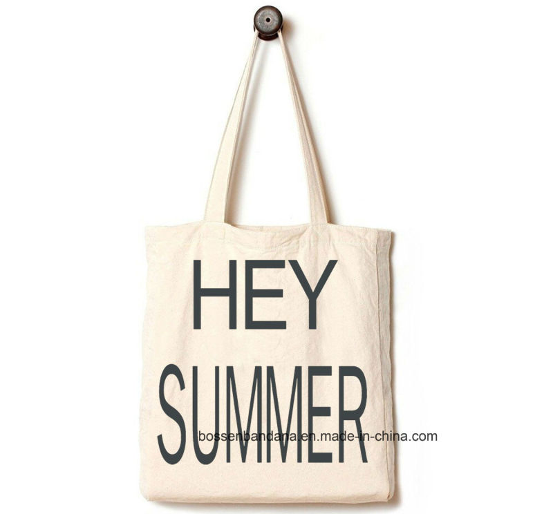 Custom Made Logo Printed Promotional Washable Cotton Canvas Tote Shopping Handbag