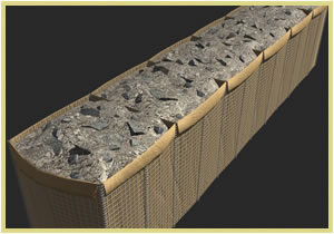 Anping Factory High Quality Hesco Barrier / Welded Galvanized Gabion Baskets