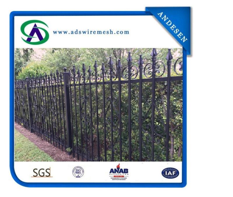 Welded Wrought Iron Fences/ Australia Strength Safety Welded Steel Fence