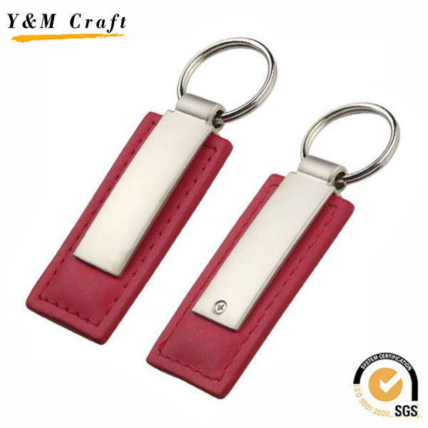 Leather Blank Key Chain for Car Logo