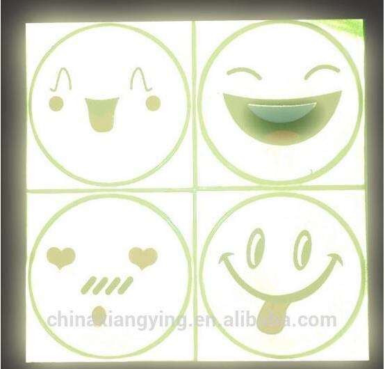 PVC Reflective Smiling Faces Safety Customized Reflective Sticker