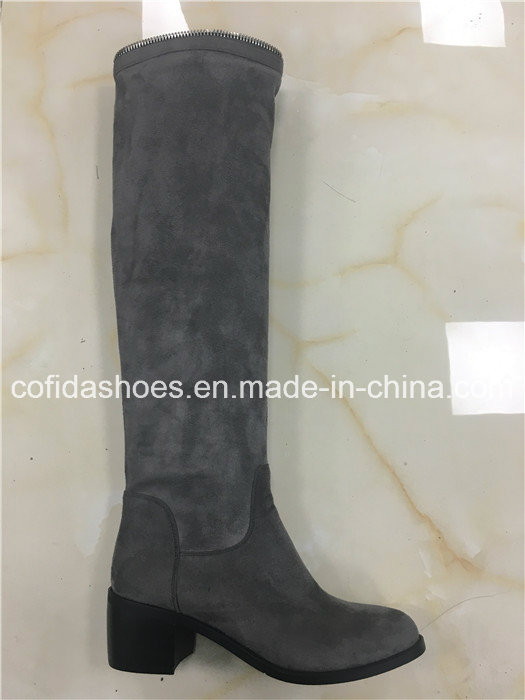 Fashion High Heels Lady Winter Rubber Warm Boots