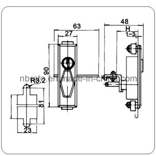 Zinc Alloy Electrical Panel Switch Lock