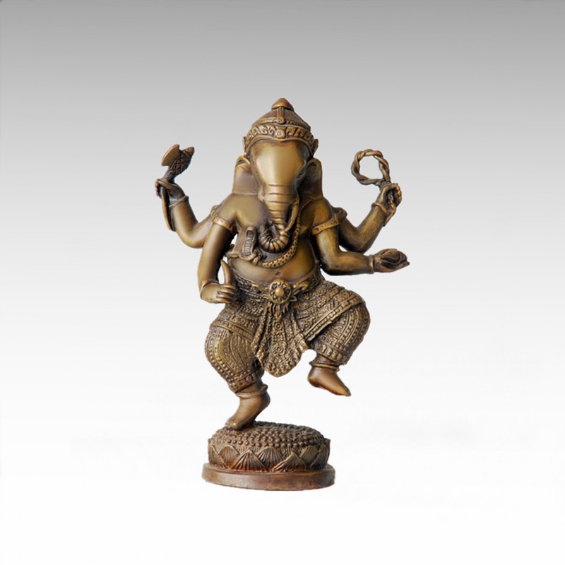 Buddha Bronze Sculpture Ganesha/Ganapati Deco Brass Statue Tpfx-018/053/054