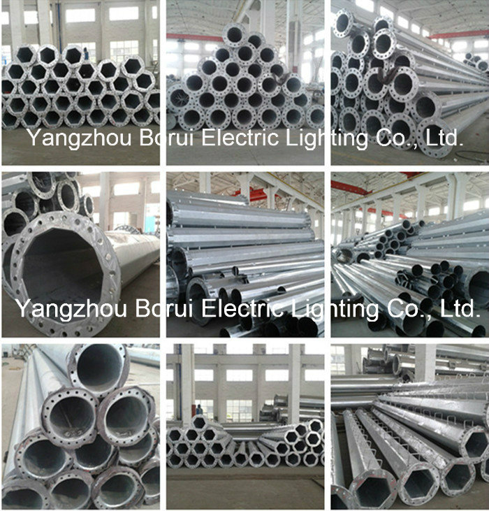 40FT 3mm Thickness Galvanized Steel Electric Pole