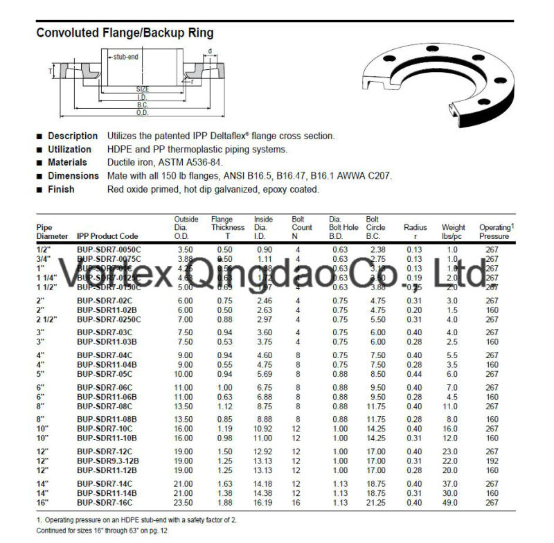 IPS Back up Flange Ring (DN40-DN1600)