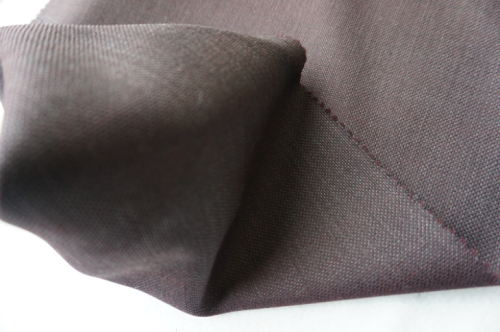 Dark Red Wool Fabric for Suit