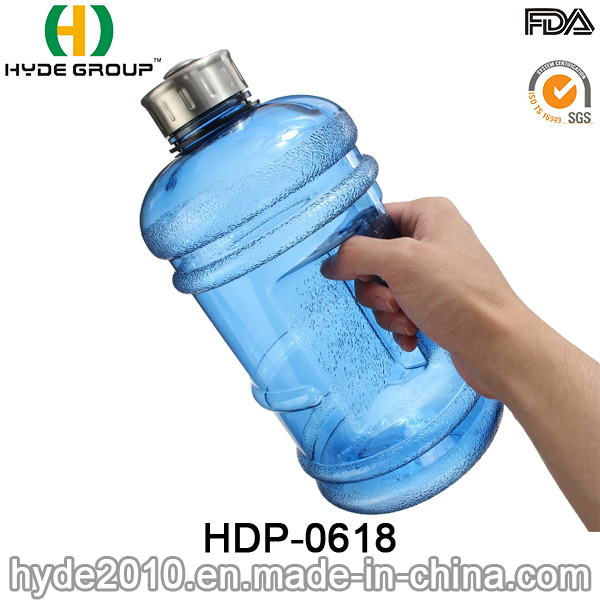 2.2L BPA Free Portable Plastic PETG Water Jug, Plastic Sport Gym Water Bottle (HDP-0618)