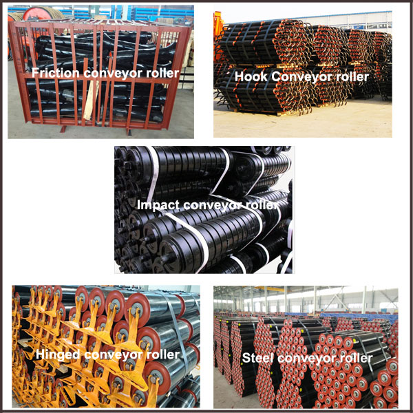 Belt Conveyor Impact Roller / Rubber Roller / Conveyor Roller