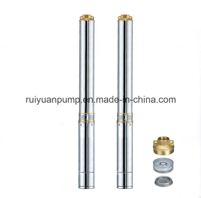 4 Inches 3KW 4HP Copper Wire Brass Outlet Electrical Borehole Deep Well Submersible Water Pump (4SD2-44/3KW)