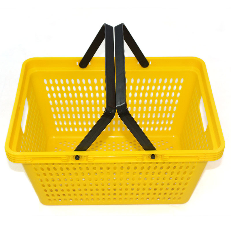 Luxury Shopping Two Handle Plastic Storage Basket