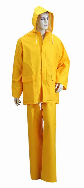 Colorful PVC / Polyester Waterproof Adult Rainwear / Rainsuit