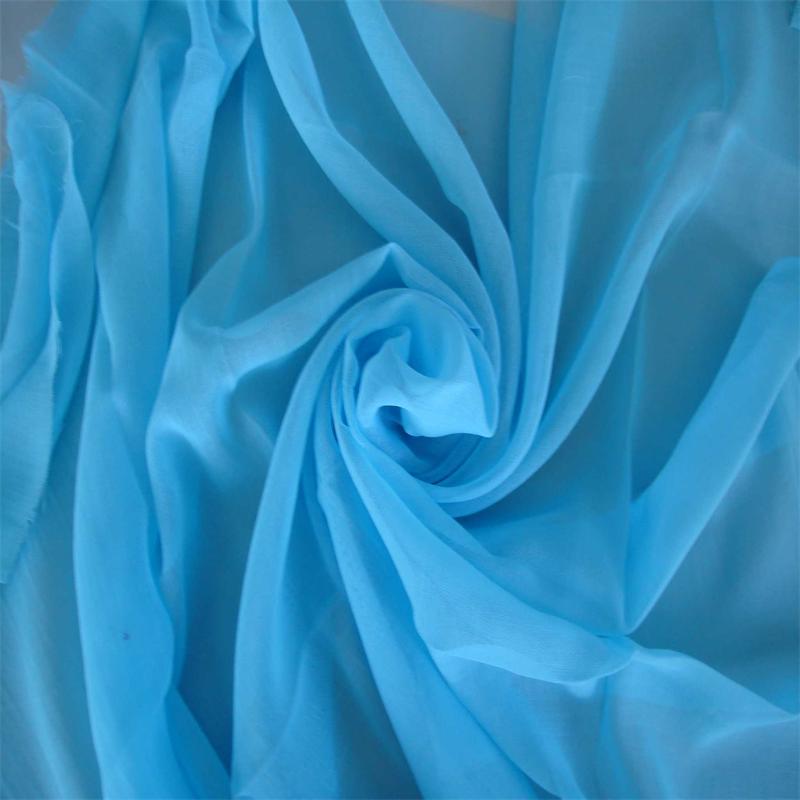 100% Polyester 60s Dyed Voile Fabric for Scarf