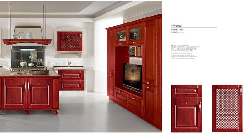 PVC Faced  Kitchen Cupboard  Cabinet  Door (customzied)