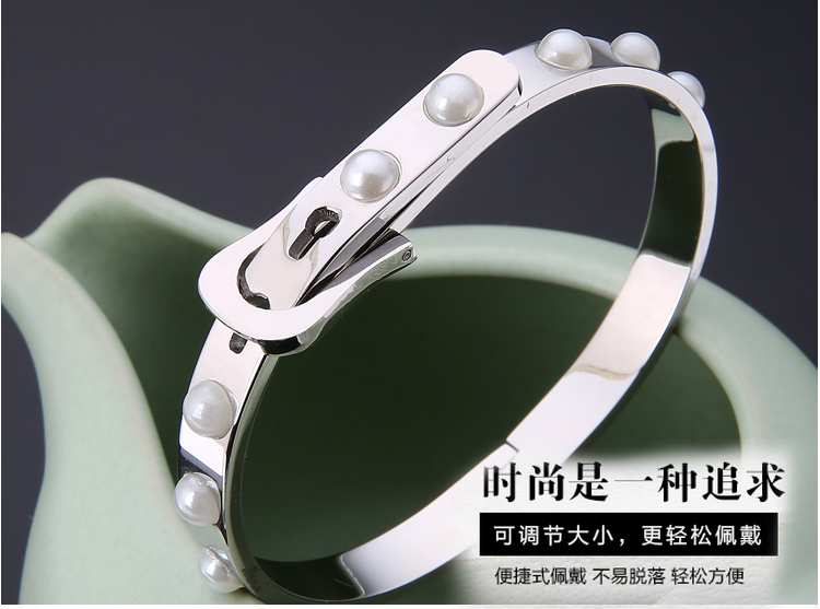 Fashion Jewelry Stainless Steel Buckle Bracelet