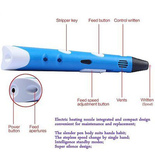 2016 Popular Kids 3D Stereoscopic Drawing Pen 3D Digital Pen