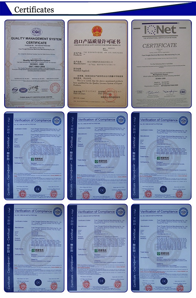 Fully Automatic Diesel Generator Price List