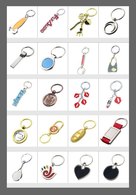 Survenir Gift Customized English Bus Metal Oil Color Key Chain Holder