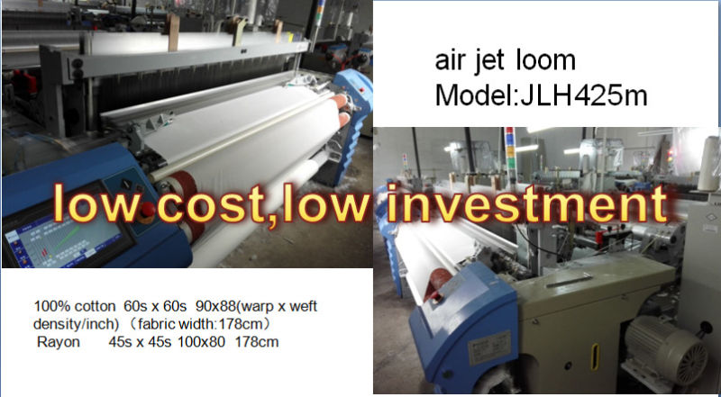 190cm High Speed Cam Shedding Lowest Power Per Meter Air Jet Loom