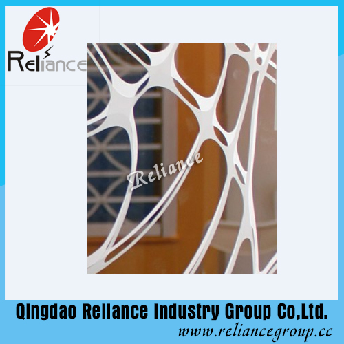 Clear Decorative Glass 4mm/5mm/6mm / Designed Glass / Silk Screen Glass / Printed Glass / Acid Glass