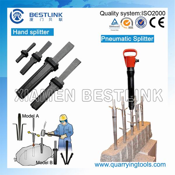 Various Size Quarrying Stone Splitting Wedges and Feathers