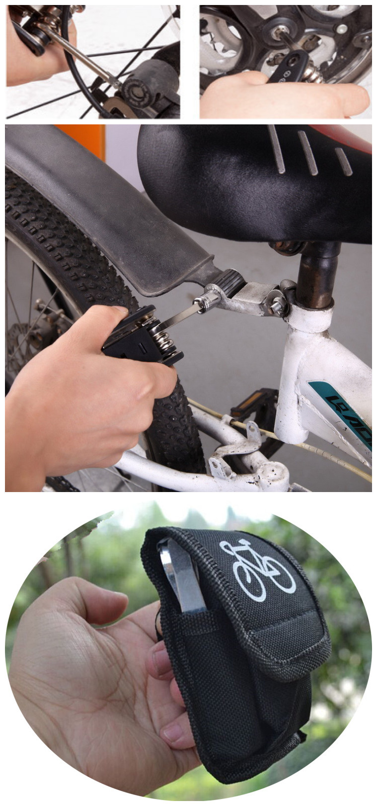 Multifunctional Screwdriver Adjustable Wrench Bike Bicycle Tool