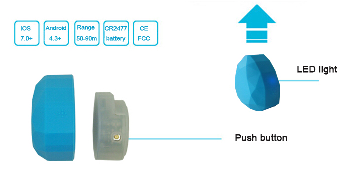 Uuid Programmable Waterproof Nordic Ibeacon Bluetooth Le