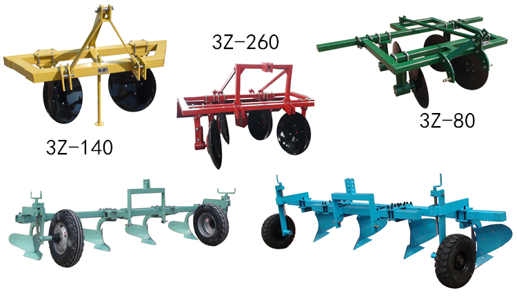 New Type Agricultural Ridging Plough Equipment for 80HP Tractor