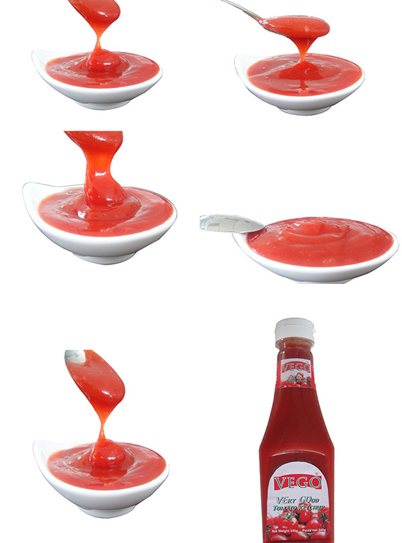 Tomato Ketchup in 340 G Plastic Bottle of Natural Color